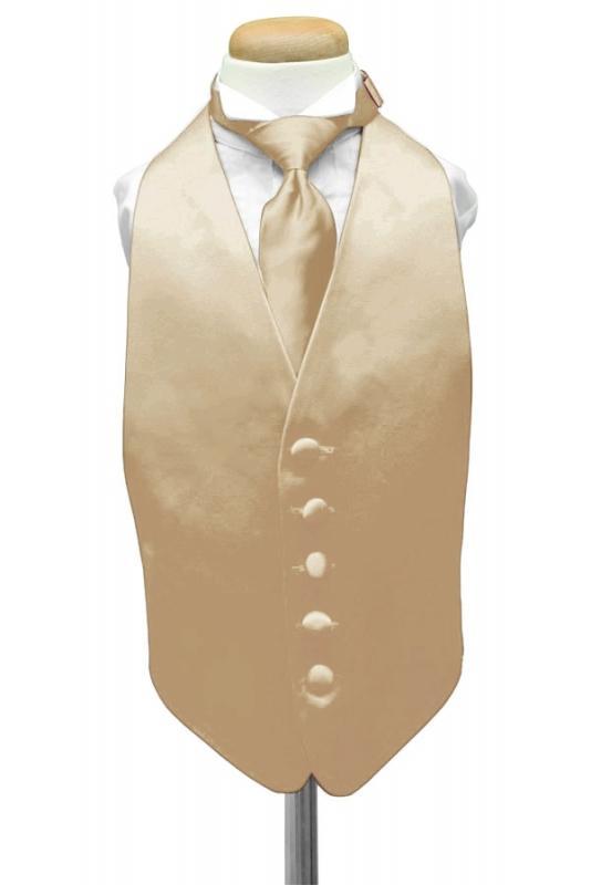 Golden Luxury Satin Tuxedo Vest Golden Luxury Satin Tuxedo Vest