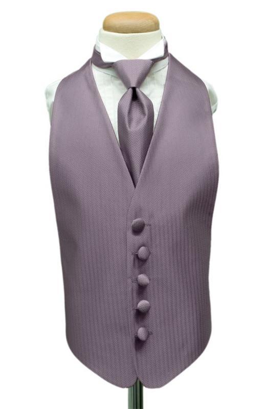 Heather Herringbone Kids Necktie