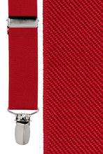 Load image into Gallery viewer, Cardi Red / 25&quot; (Kids) &quot;Beckett&quot; Kids Suspenders