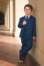 Load image into Gallery viewer, Little Tuxedos &quot;Mason&quot; Kids Cobalt Suit (5-Piece Set)