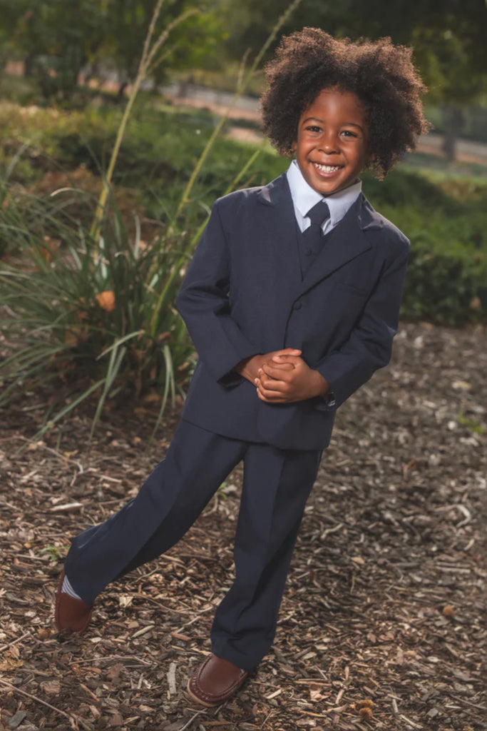 kids navy suit