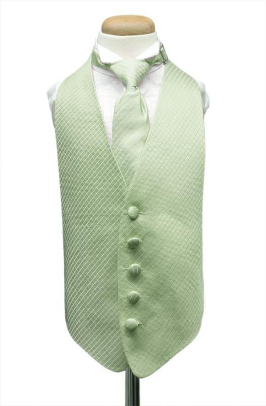 Cardi Mint Palermo Kids Tuxedo Vest