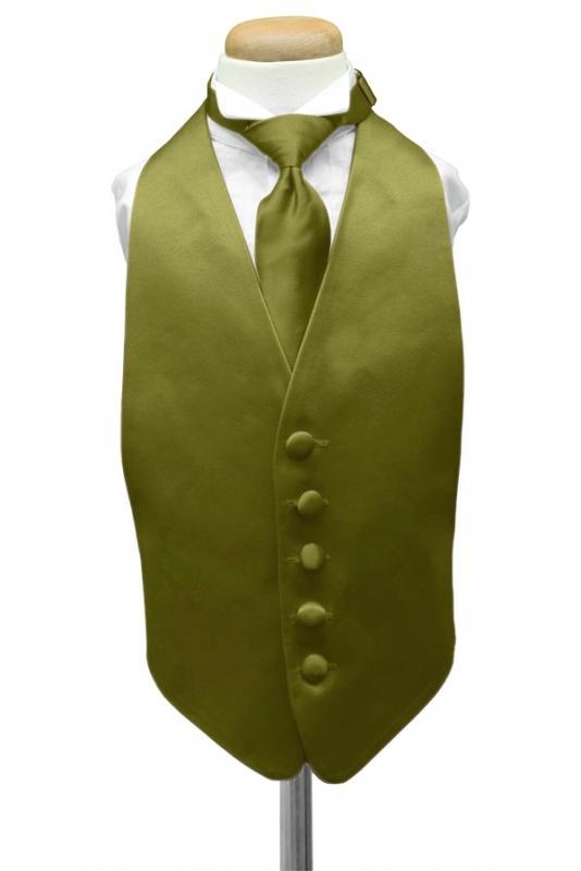 Moss Luxury Satin Tuxedo Vest