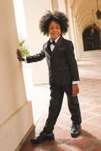 Load image into Gallery viewer, Peanut Butter Collection &quot;007&quot; Kids Black Tuxedo 5-Piece Set
