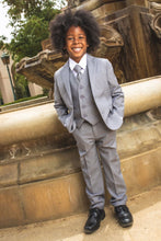 Load image into Gallery viewer, Peanut Butter Collection &quot;007&quot; Kids Heather Grey Suit 5-Piece Set