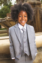 Load image into Gallery viewer, Peanut Butter Collection &quot;007&quot; Kids Heather Grey Suit 5-Piece Set