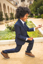 Load image into Gallery viewer, Peanut Butter Collection &quot;007&quot; Kids Navy Suit 5-Piece Set