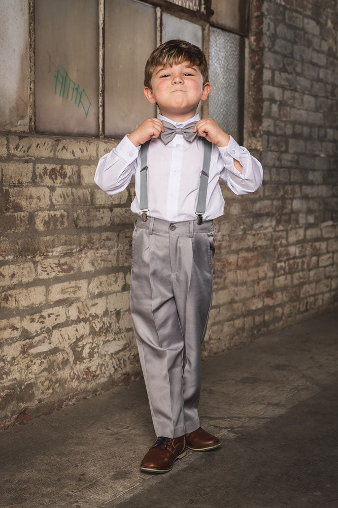 Nautica 4-Pc. Shirt, Pants, Bow Tie & Suspenders Set, Toddler Boys - Macy's