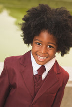 Load image into Gallery viewer, Peanut Butter Collection &quot;Joey&quot; Kids Burgundy Suit 5-Piece Set