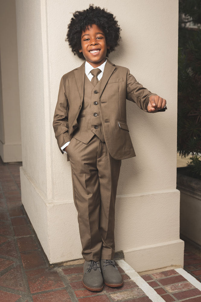 "007" Kids Mocha Suit (5Piece Set)