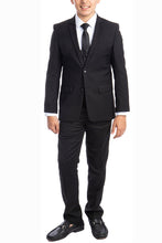 Load image into Gallery viewer, Perry Ellis &quot;Noah&quot; Perry Ellis Kids Black 5-Piece Suit