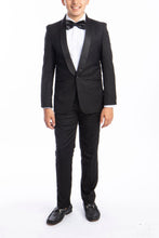 Load image into Gallery viewer, Perry Ellis &quot;Trent&quot; Perry Ellis Kids Black 5-Piece Tuxedo