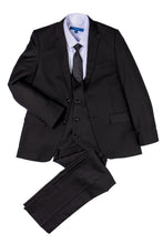 Load image into Gallery viewer, Perry Ellis &quot;Noah&quot; Perry Ellis Kids Black Suit (5-Piece Set)