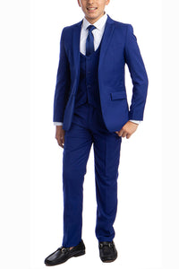 Perry Ellis "Noah" Perry Ellis Kids Royal Blue 5-Piece Suit