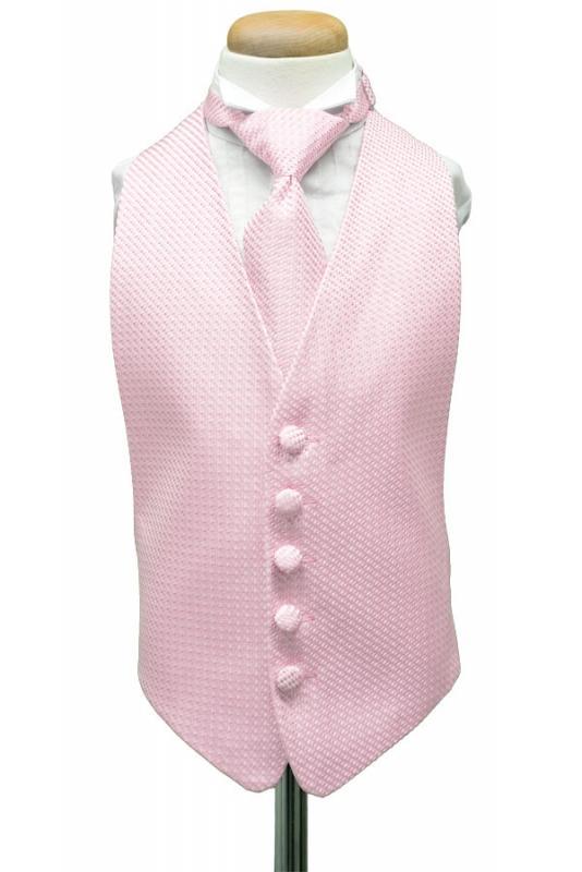 Cardi Pink Venetian Kids Tuxedo Vest