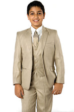 Load image into Gallery viewer, Tazio "Jacob" Kids Beige 5-Piece Suit