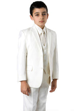 Load image into Gallery viewer, Tazio "Jacob" Kids Off-White 5-Piece Suit