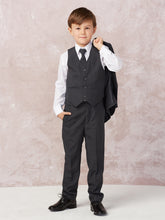 Load image into Gallery viewer, Tip Top 6M &quot;Stanford&quot; Kids Dark Grey Suit 5-Piece Set