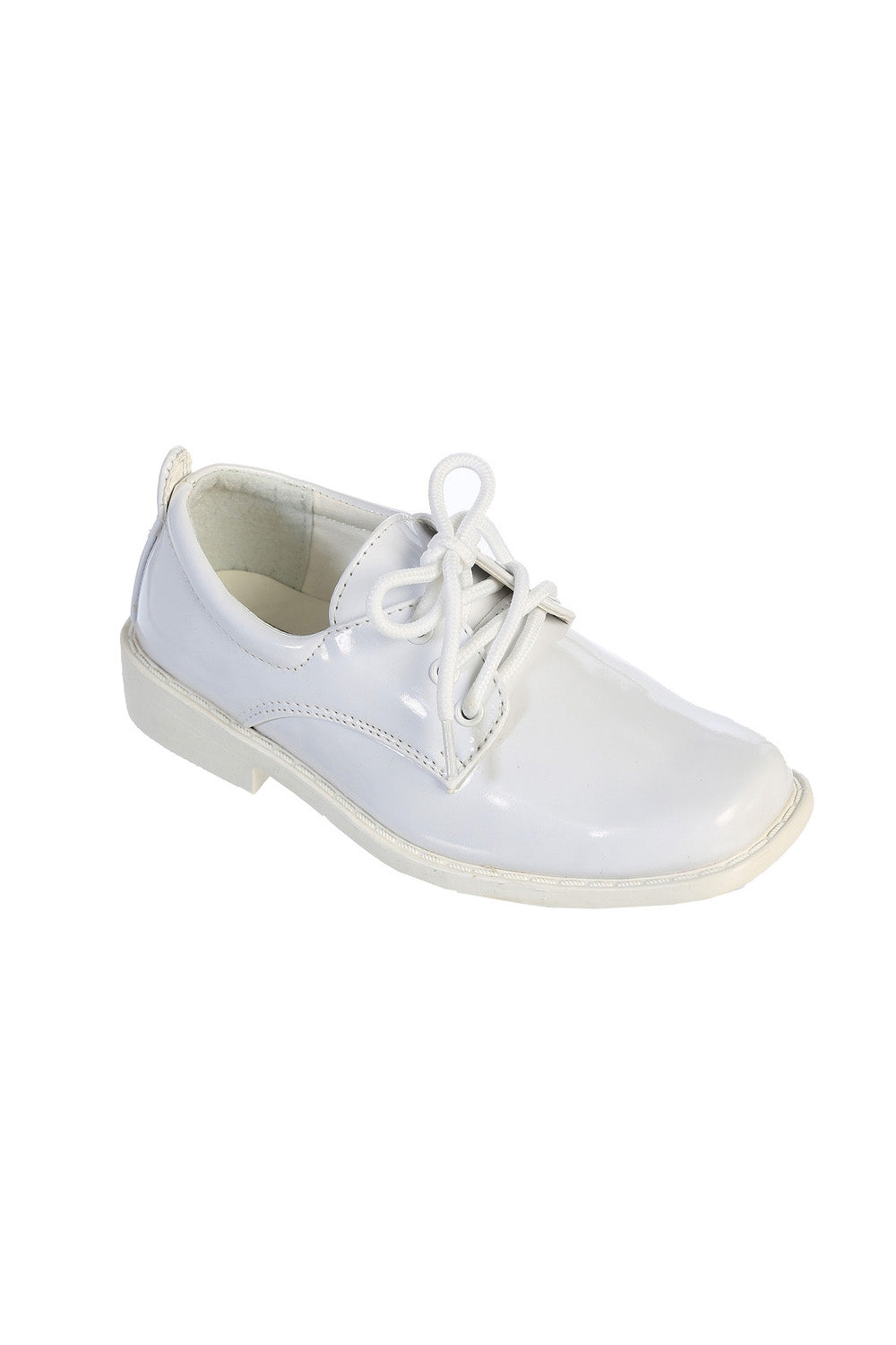 Tip Top Kids Lincoln Kids White Square Toe Lace Up Tuxedo Shoes 7T Tip Top Kids Lincoln Kids White Square Toe Lace Up Tuxedo Shoes 7T
