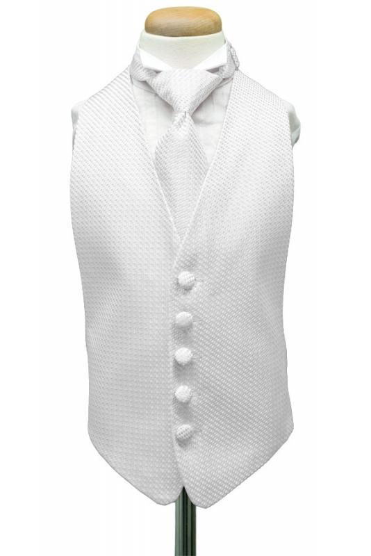 Cardi White Venetian Kids Tuxedo Vest